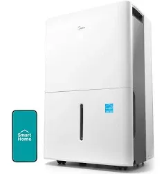 Midea 4,500 Sq. Ft. Energy Star Certified Dehumidifier with Pump 50 Pint