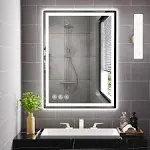 adamsbargainshop 24"x 32" LED Bathroom Mirror