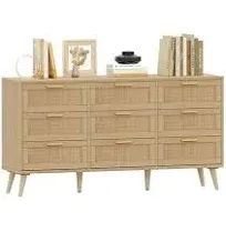 Rovaurx 9 Drawer Double Dresser