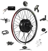 EBIKELING Waterproof Electric Bike Conversion Kit Front/Rear Wheel