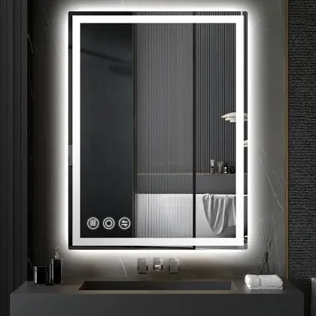 adamsbargainshop 24"x 32" LED Bathroom Mirror