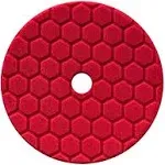 Chemical Guys 5 1/2in Red Hex-Logic Quantum Ultra Light Finishing Pad