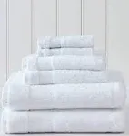 Tommy Bahama Island Retreat 6-Piece White Cotton Towel Set