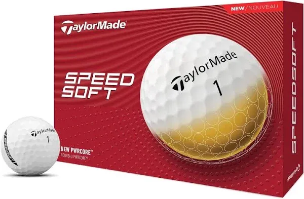 TaylorMade SpeedSoft Golf Balls - White