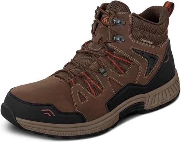 Orthofeet Men's Orthopedic Leather Ridgewood Waterproof Boots