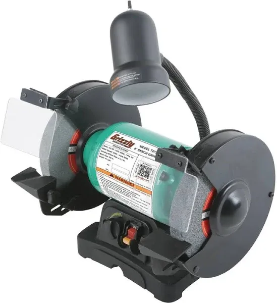 Grizzly - T27305 - 8" Variable-Speed Grinder with Light