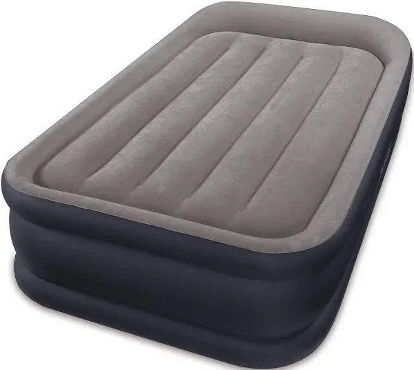 Intex Dura Beam Deluxe Pillow Raised Air Mattress Built In Pump