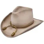 Stetson John Wayne Collection Fort Crushable Cowboy Hat Silver Belly 3 1/2&#034; Brim