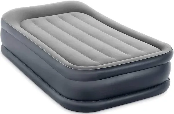 Intex Dura Beam Deluxe Pillow Raised Air Mattress Built In Pump