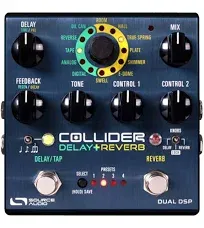 Source Audio Sa263 Collider Stereo Delay Reverb Effects Pedal