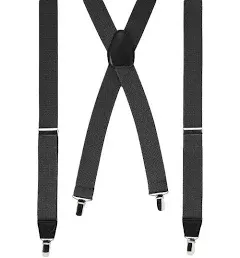 NIP - 2 pairs Wembley Top-Notch Men’s Suspenders Black and Red Fits Sizes S - XL