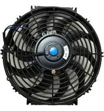 Upgr8 Universal High Performance 12V Slim Electric Cooling Radiator Fan with Fan Mounting Kit