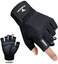 Atercel Workout Gloves for Men and Women, Exercise Gloves for Weight Lifting, Cycling, Gym, Training, Breathable and Snug fit