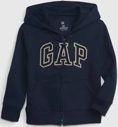 GAP Baby Boys' Playtime Favorites Logo Full Zip Hoodie Hooded Sweatshirt