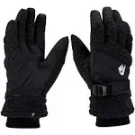 Nike Gloves Men&#039;s Medium Sherpa Fleece Outdoor Training Embroidered Logo Black