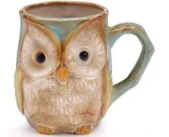 Woodsy Earthtone Colored Burton + Burton Owl Coffee Mug Tea Cup Holds 12 ozs