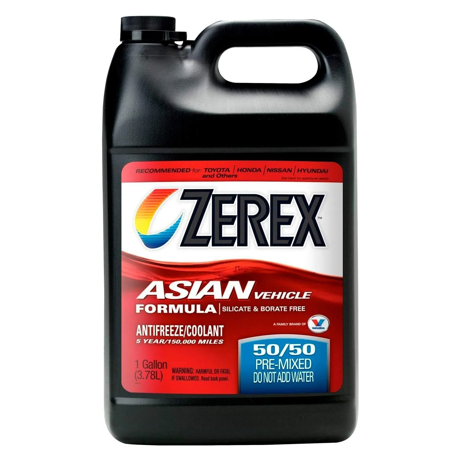 Valvoline Zerex Coolant Antifreeze 675130 Red Long Life Asian Vehicle 1 Gallon