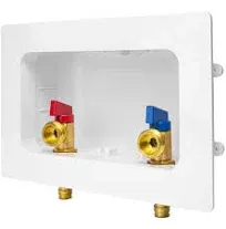 Washing Machine Outlet Box 1/2&#034; Pex-A F1960 Expansion Fitting Connection x 3/...