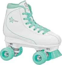 Roller Derby Roller Star 600 Women&#039;s Roller Skates - White/Mint - Size 05 5