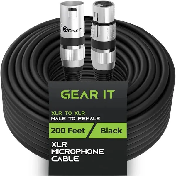 XLR to XLR Microphone Cable 1 Feet 6 Pack XLR Male to Female Mic Cable 3-Pin ...