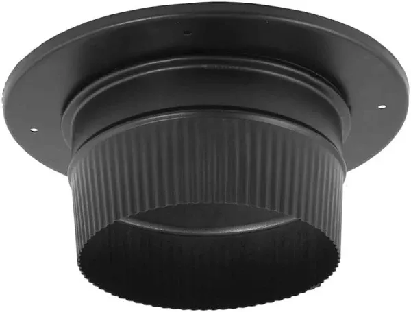 DuraVent DuraBlack Snap-Lock Adapter with Trim