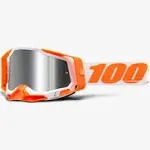 100% Racecraft 2 Goggles - Orange / Mirror Silver Flash Lens