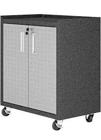 Manhattan Comfort Fortress 31.5" Mobile Garage Cabinet