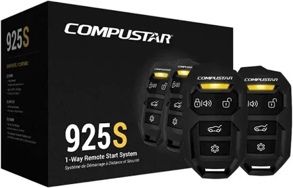 Compustar CS925S 4-button 1 way Remote Start System