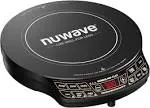 NuWave Precision Induction Cooktop, 10.25” Shatter-Proof Ceramic Glass, 6.5” Heating Coil, 45 Temps from 100°F to 500°F, 3 Wattage Settings 600, 900