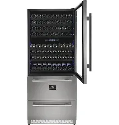 Forno 30" Dual Zone Wine Cooler & Refrigerator Drawer FWCDR6661-30S