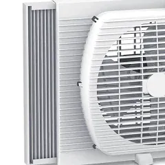 9&#034; Twin Window Fan with Reversible Airflow Control with Carry Handle