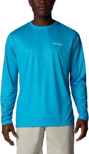 Columbia Men's PFG Terminal Tackle Fish Flag Long Sleeve Fishing Shirt