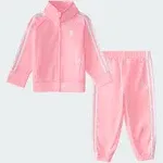 Adidas Girls Tricot Track Suit 2 Piece Set in Pink - Sets Pant (Baby)