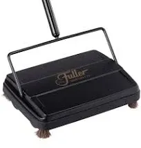 9&#034; Black Durable Lightweight Electrostatic Carpet &amp; Floor Sweeper New