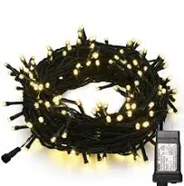 MYGOTO 33FT 100 LEDs String Lights,Green Wire Waterproof Fairy Lights 8 Modes 3