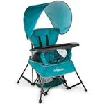 Baby Delight Blue Wave Durable Portable Folding Chair with Sun Canopy