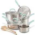 Rachael Ray Create Delicious Cookware Set, Stainless Steel, 10 Piece - 1 set