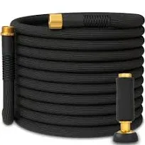 TITAN Garden Hose | Flexible, Lightweight, Kink-Free &amp; 25FT x 5/8&#034;, Black 