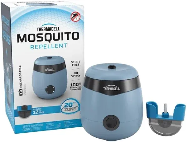 Thermacell E55 Rechargeable Mosquito Repellent 20ft Protection Zone