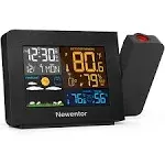 Newentor Atomic Projection Alarm Clock with Weather Station