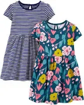 Simple Joys by Carter's Girls' Short-Sleeve and Sleeveless Dress Sets