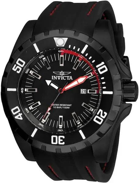 Invicta Men's Pro Diver Quartz Black Dial Watch 30760