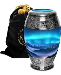 Aurora Borealis Cremation Urns for Human Ashes | adamsbargainshop