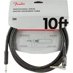 Fender Professional Series Instrument Cable 10ft Black