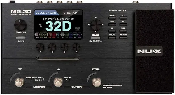 NuX MG-30 Versatile Modeling Guitar Processor | Reverb