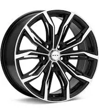 18x8 RTX Black Widow Black Machined Wheel 5x4.5 (42mm)