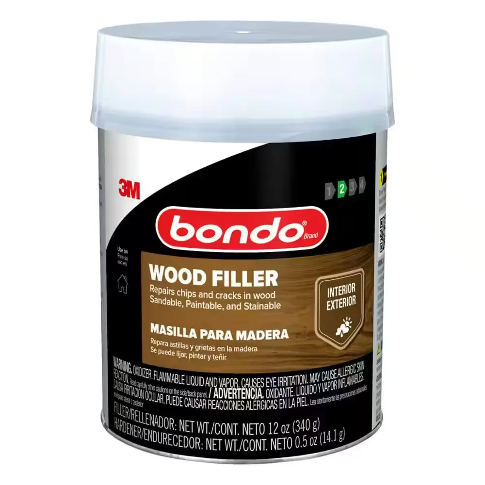 Home Solutions Wood Filler Sandable In 15 Min 1.9 Lbs With 1 Oz Hardener