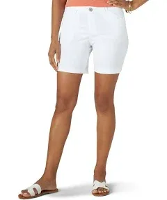 NEW WOMENS LEE WALKING SHORTS--SIZE 16 MEDIUM--7&#034; INSEAM--98% COTTON/2% SPANDEX