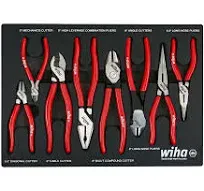 Wiha Classic Grip Pliers and Cutters Tray Set