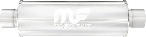 3&#034; C/C - 4&#034; Round 14&#034; Body MagnaFlow Muffler SS 14419